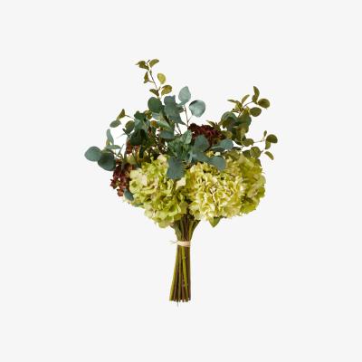 OKA OKA, Faux Small Hydrangea and Hellebore Bunch - Multi, Floral Bunches, Fabric/Plastic