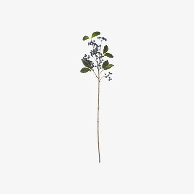 OKA Faux Wild Blueberry Stem - Blue