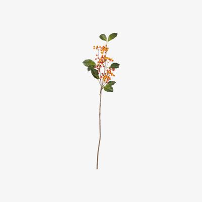 OKA Faux Wild Rowanberry Stem - Orange