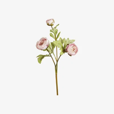 OKA Faux Tea Rose Stem - Pink