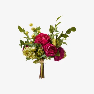 OKA Faux Hydrangea, Hops and Peony Bunch - Multi