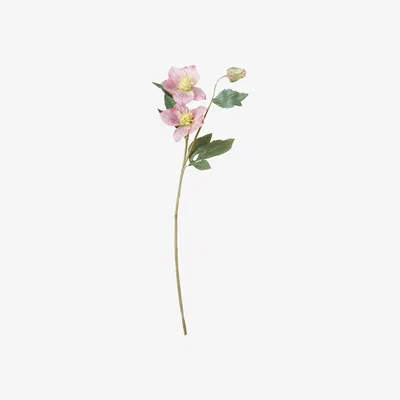 OKA Faux Hellebore Stem - Pink