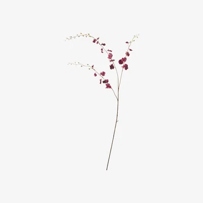 OKA Faux Dancing Lady Orchid Stem - Deep Purple