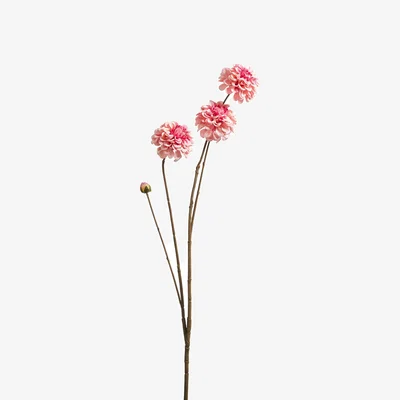 OKA OKA, Faux Dahlia Stem - Pink, Faux Flower Stem
