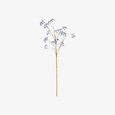 OKA OKA, Faux Dogwood Berries - Purple, Floral Stems, Fabric/Plastic
