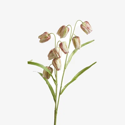 OKA OKA, Faux Fritillaria Stem - Pale Pink, Faux Flower Stem