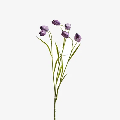 OKA OKA, Faux Fritillaria Stem - Purple, Faux Flower Stem