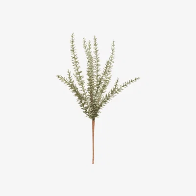 OKA OKA, Faux Evergreen Pine Branch - Green, Floral Stems, Plastic/Steel