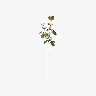 OKA Faux Lingonberry Stem - Red