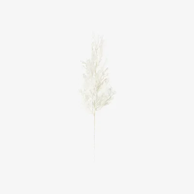 Olivia's Gallery Interiors Set of 3 Cypress Flocked White Stems