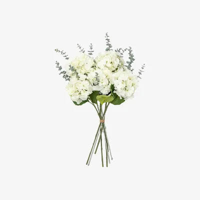 Olivia's Gallery Interiors Faux Hydrangea Arrangement in White