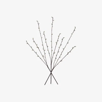 Olivia's Gallery Interiors Set of 6 Faux Pussy Willow Spray | Outlet