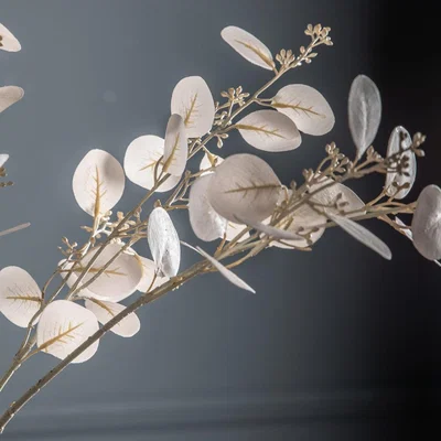 Olivia's Gallery Interiors Set of 6 Dry Look Eucalyptus Sprays Ivory | Outlet
