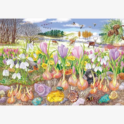 Downtown Gibsons Roots and Shoots 4 x 500 Piece Puzzle In Multi