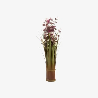 Downtown Smart Solar In-Lit Bouquet - Eucalyptus - Violet 70cm