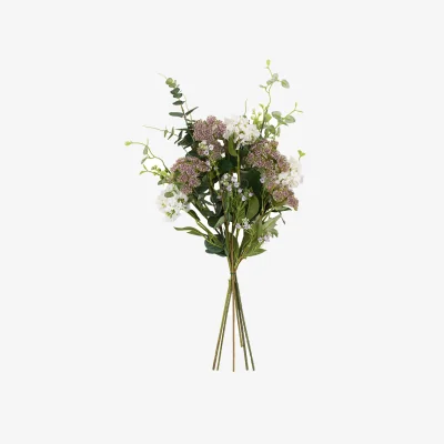 Perch and Parrow Faux Wrapped Lilac Bouquet
