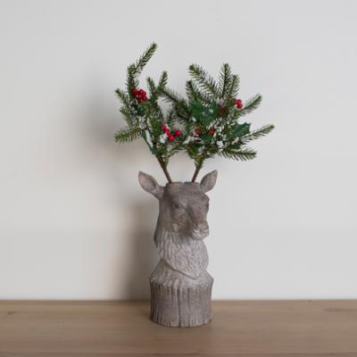 Perch and Parrow Klaus Deer Figurine