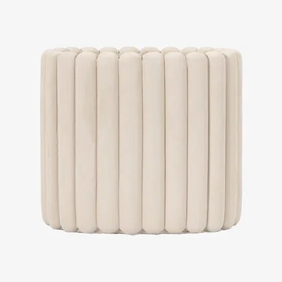 Perch and Parrow Pudgy Oblong Planter in Taupe