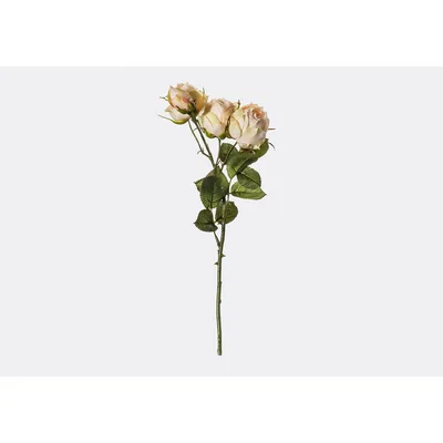 Perch and Parrow Lanzini Faux Rose Spray in Powder Pink, Set of Three
