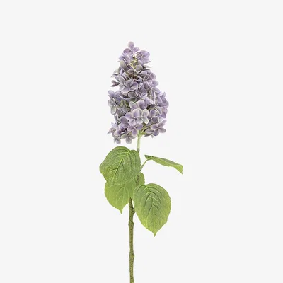 Perch and Parrow Faux Violet Cone Hydrangea Stem, Set of 12