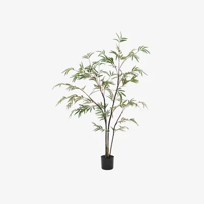 Perch and Parrow Faux Bamboo Tree, Medium