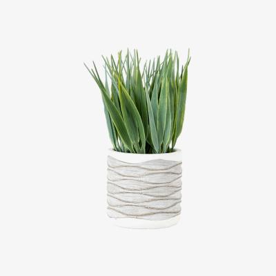 Perch and Parrow Potted Faux Grass