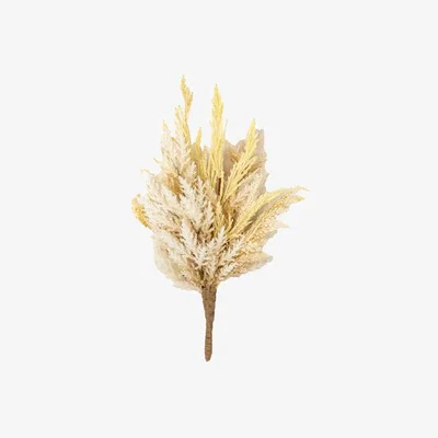 Perch and Parrow Dried Natural Grass Bouquet - Large