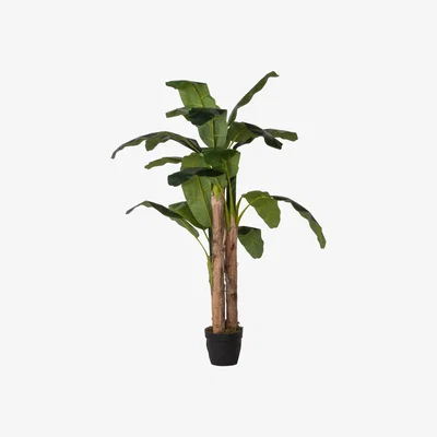 Perch and Parrow Faux Banana Palm Tree