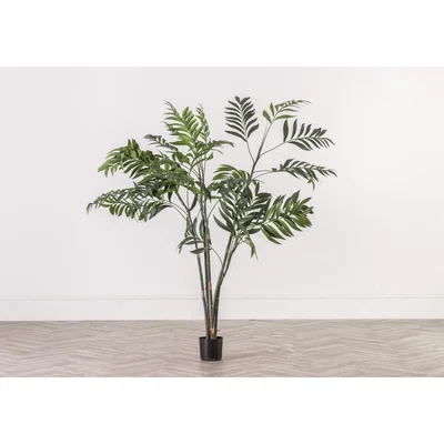 Perch and Parrow Small Faux Palm Tree