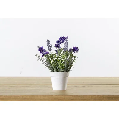 Perch and Parrow Faux Potted Heritage Lavender, Small