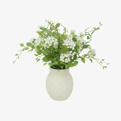 Perch and Parrow Faux Wildflower Floral Arrangement in Vase