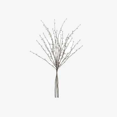 Perch and Parrow Faux Willow Stem, Set of 5