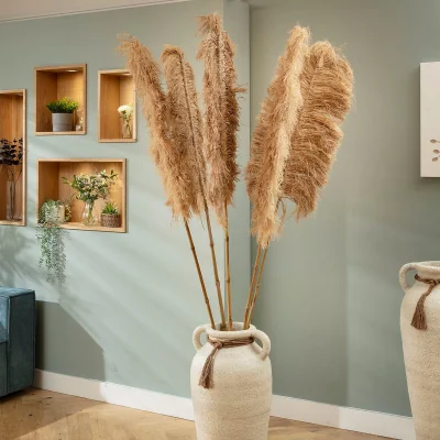 Quatropi Verdura Decorative Pampass Grass 5-Piece Set Natural