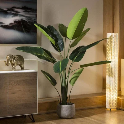 Quatropi Quatropi Gorgeous Huge Artificial Palm Plant in Pot 2200mm Tall Sk204