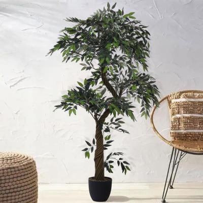 The Range Artificial Eucalyptus Tree In Pot - Green