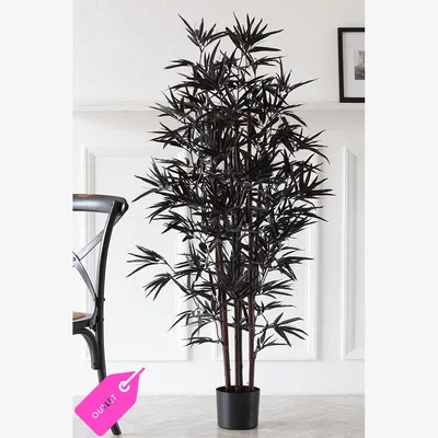 Rockett St George Black Faux Bamboo Plant - SECONDS