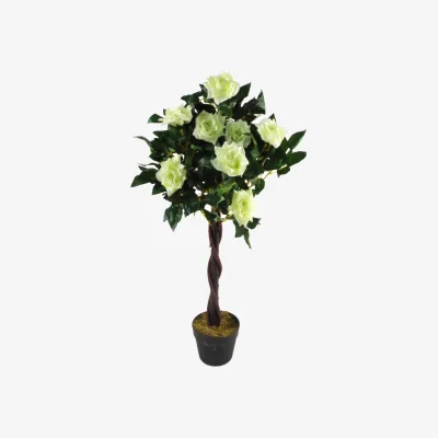 The Range Artificial Cream Rose Tree Silk Flowers Indoor Decoration - Cream