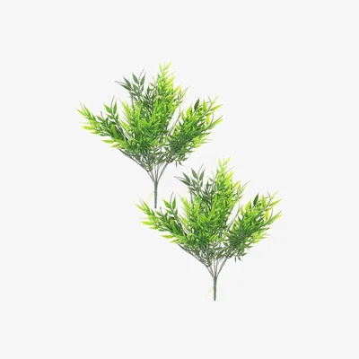 The Range 2 Artificial Fern Greenery Plants Bushes - 2 Artificial Bamboo Fern