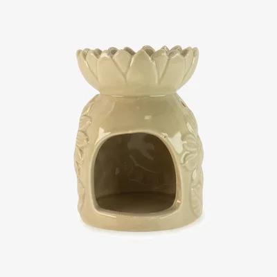 The Range Ceramic Sunflower Oil Burner Pastel Beige Fragrance - Beige