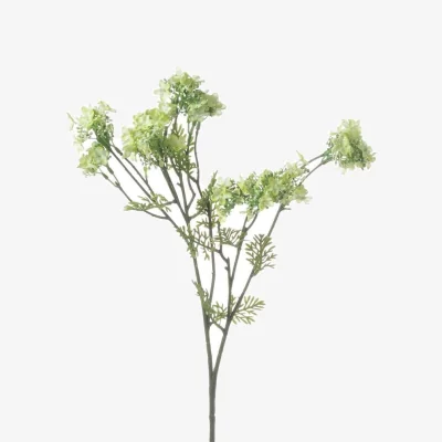 The Range Hill Interiors Plumb Blossom Spray Artificial Flower - Green