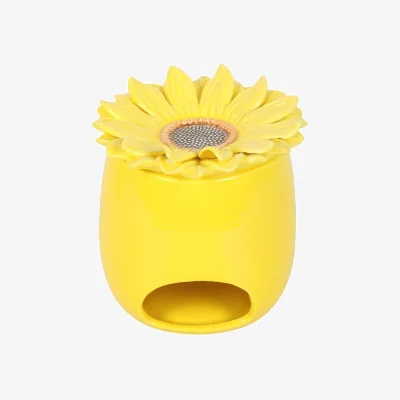 The Range Something Different Sunflower Oil Burner - Yellow/Brown