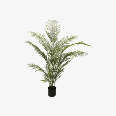 The Range Botanica Areca Palm in Pot Green Artificial Flowers - Green
