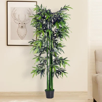 The Range 1.8M Artificial Bamboo Tree  - Green Bamboo, Black Pot
