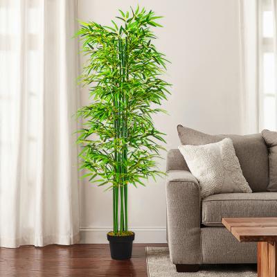 The Range Tall Artificial Bamboo Tree in Pot - Green