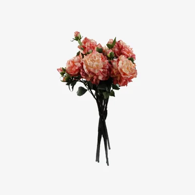 The Range 6 Pack Pink Peony Artificial Flower Stems 60cm - Pink