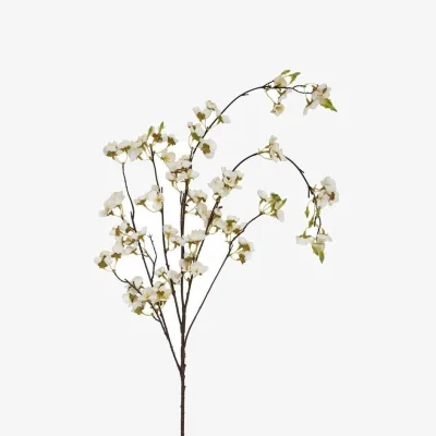 The Range Hill Interiors Japanese Blossom Artificial Flower - White