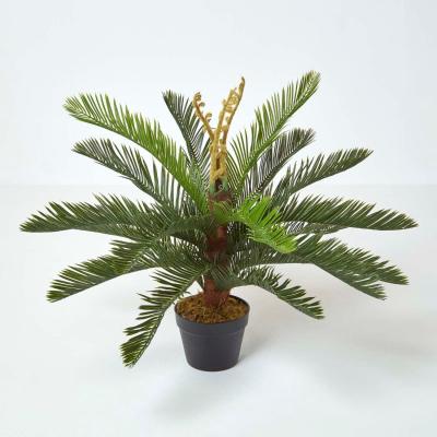 The Range Homescapes Green 'Sago Palm' Artificial Cycas Plant with Pot, 75 cm - Green