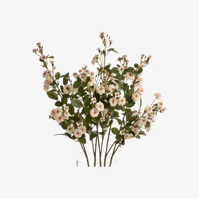 The Range Wild Meadow Rose Natural Floral Decor - Cream