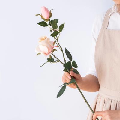 The Range Natural Touch Rose Stem - Pink