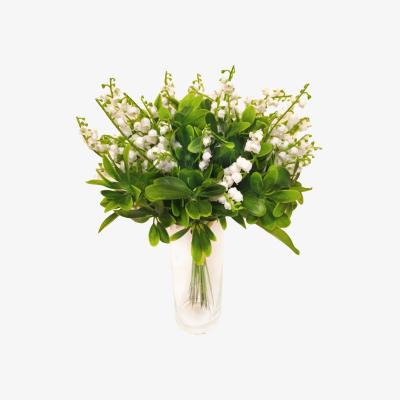 The Range Artificial Lily of The Valley Flower and Choisya Leaf Arrangement - Green and White